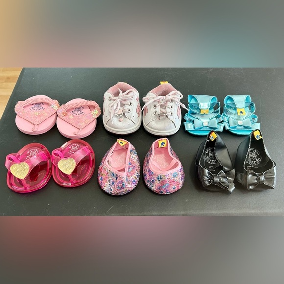 Build-A-Bear Other - New Build a bear lot of 6 pairs of shoes/sketchers sneakers/sandals toys